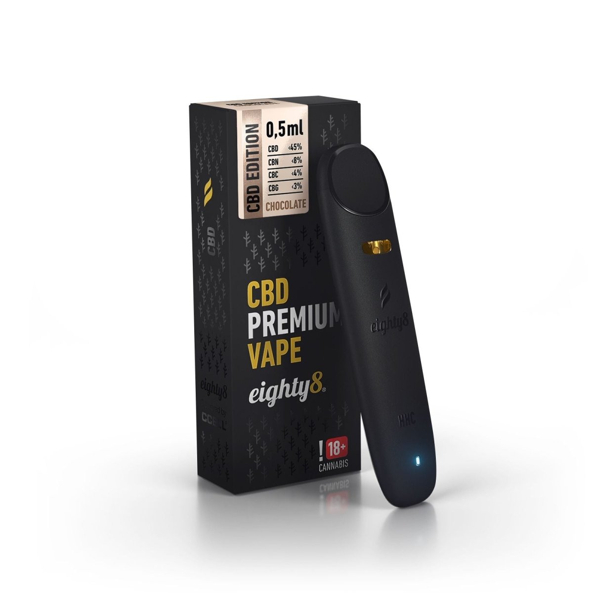 Eighty8 Vape CBD Premium - 0,5 ml - WALDOS LEGEND - Concentré CBD