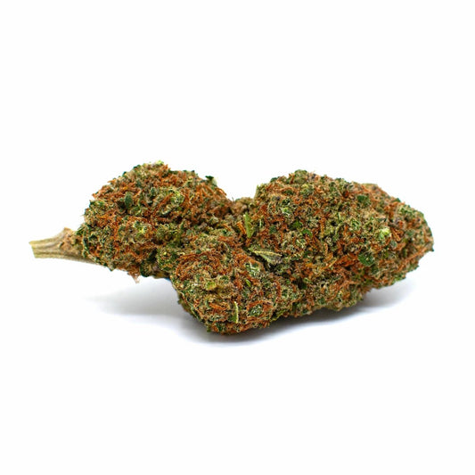 Photo de Fleur Banana Punch CBD WALDOS LEGEND sur fond blanc.