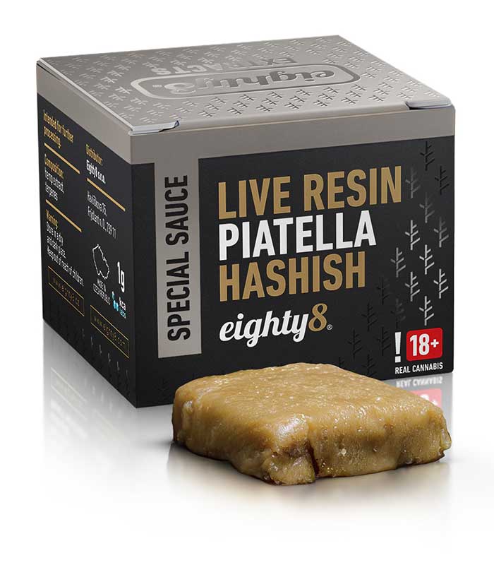 Piatella CBD Eighty8 1g - Concentré à 63% - WALDOS LEGEND - Concentré CBD